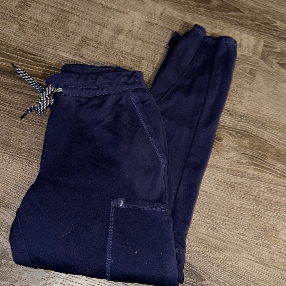 Women’s Jaanuu scrub yoga bottoms navy blue